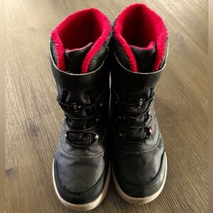 🟡EUC🟡 Merrell Snow Storm Waterproof Kids’ Boots - Black/Gray/Red - Size 3M